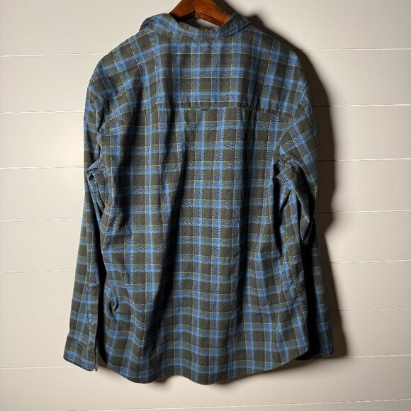 Royal Robbins Active Fit Button Down Shirt Men's XXL Cotton Brush Twill Plaid - Picture 3 of 8